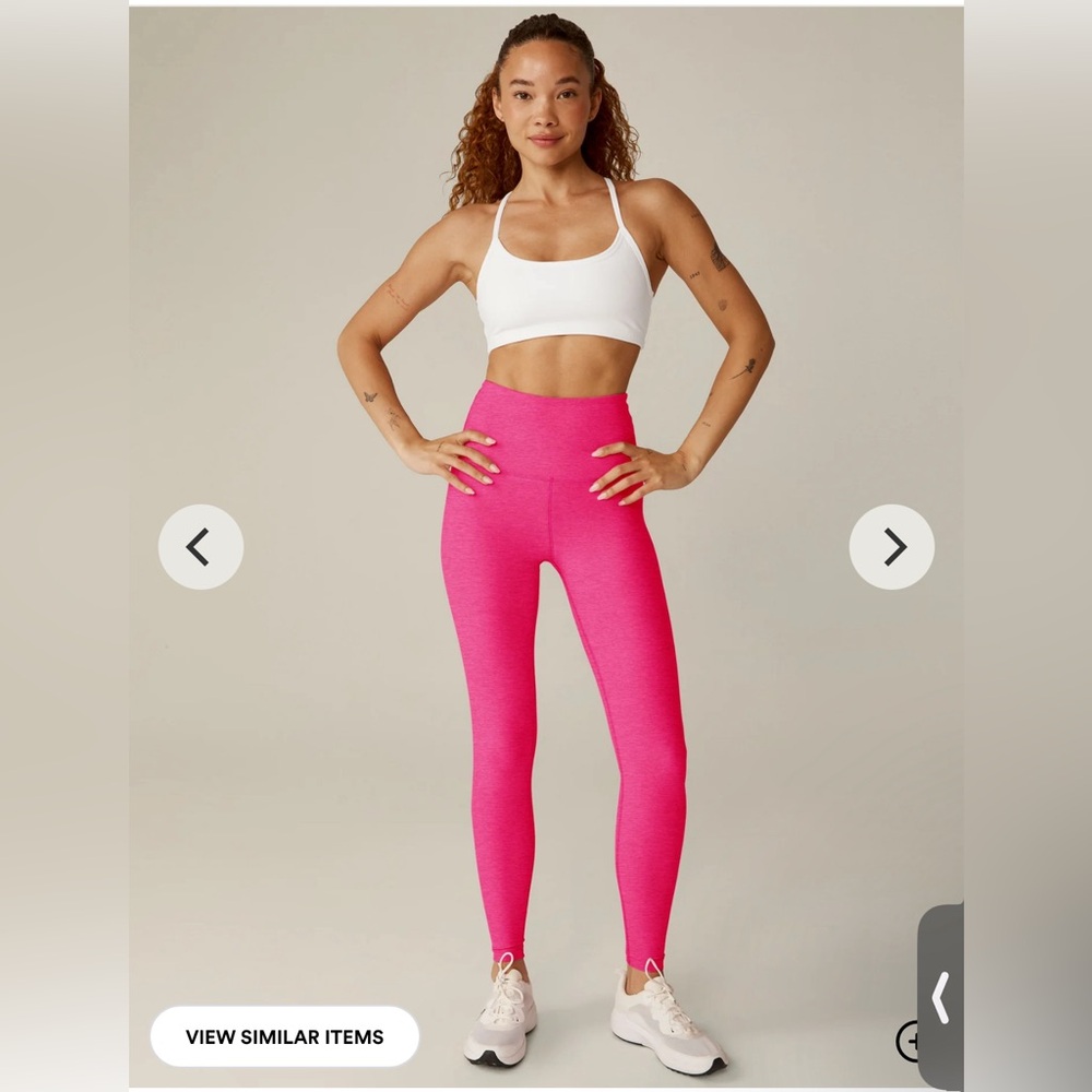 beyond Yoga  Pink High-Waisted Leggings